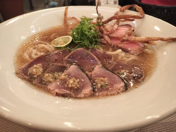 「夏鰹の冷たいらぁ麺」@MENSHOの写真