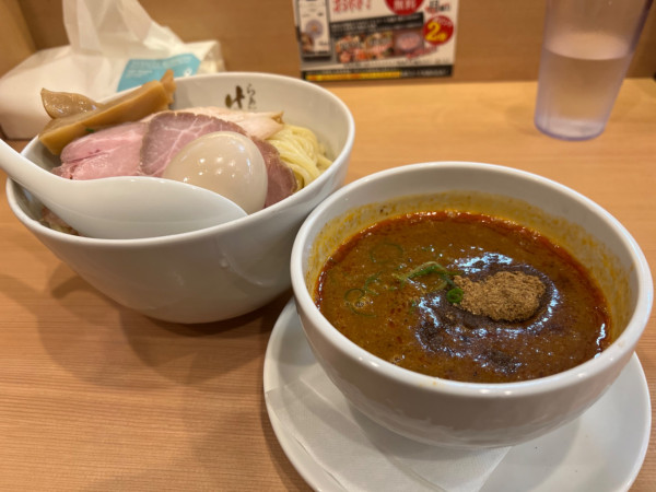 「特製濃厚辛つけ麺」@らぁ麺 はやし田 錦糸町店の写真