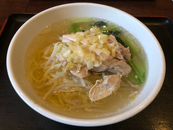 「ネギ生姜の蒸し鶏麺」@南国亭 新宿店の写真