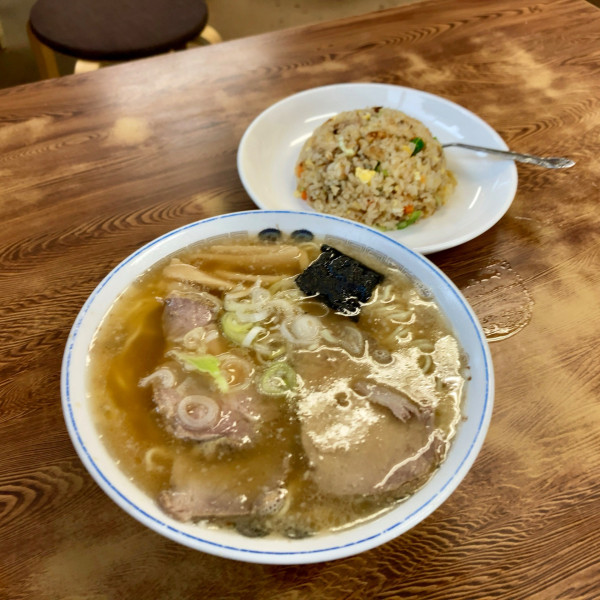 「ラーメン（半チャーハン付）￥950」@チーナン食堂の写真
