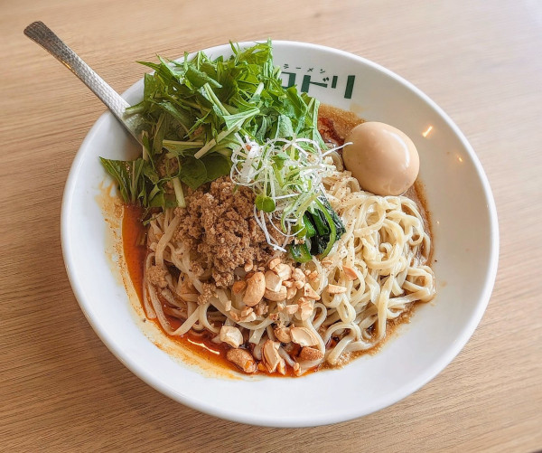 「汁なし黒酢担々麺【限定】」@ラーメン イロドリの写真