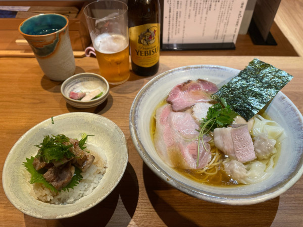 「特上醤油らぁめん」@Japanese Ramen 五感の写真