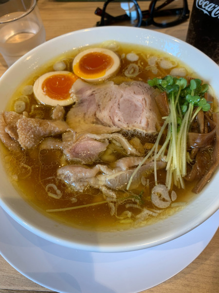 「特製中華そば」@手打 親鶏中華そば綾川 大成店の写真