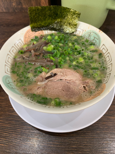 「ねぎラーメン油抜き」@博多長浜らーめん 楓神の写真