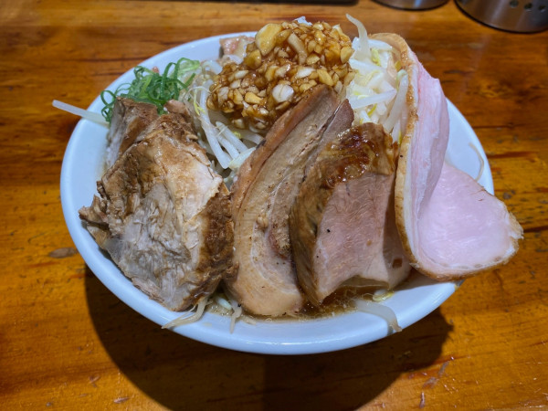 「限定二郎系（１０００円）＋大盛１２０円＋チャーシュー増し２枚」@喜元門 つくばサイエンス通り店の写真