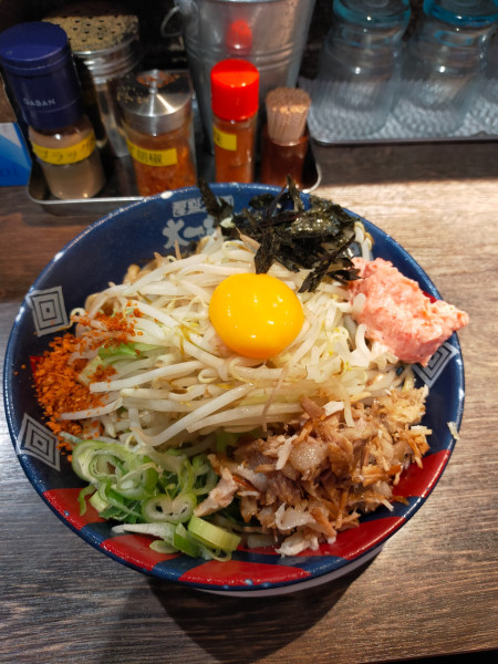 「Eマヨまぜそば」@太一商店 別府やまなみ店の写真