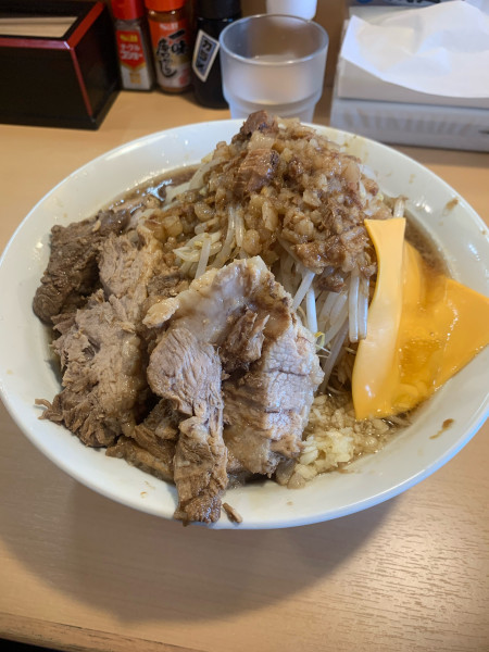 「豚増し、チーズ」@夢太麺 満祭の写真