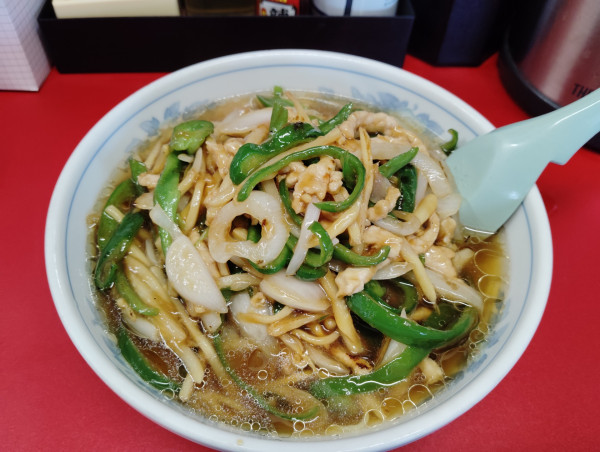 「青椒肉絲定食　→麺変更　　　980円」@あ麺んぼの写真