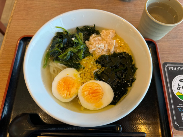 「鯛だしゆず塩ラーメン 1000円」@甘楽パーキングエリア 下り線 スナックコーナーの写真