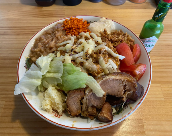 「【限定】キーマカレーの冷やし中華」@鷹の目 西巣鴨店の写真