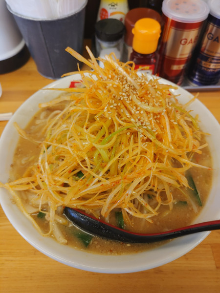 「ねぎらーめん 麺硬め ￥962円」@めん王 沼南店の写真