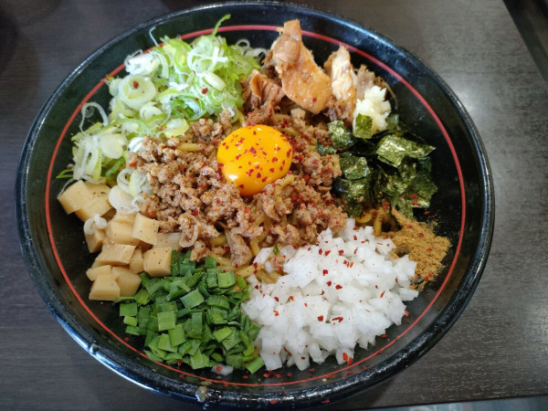 「ドロまぜそば(大)1020円」@めん家 一麺惚の写真