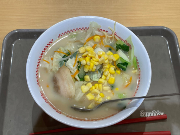 「野菜ラーメン　￥６３０」@スガキヤ 恵那バロー店の写真