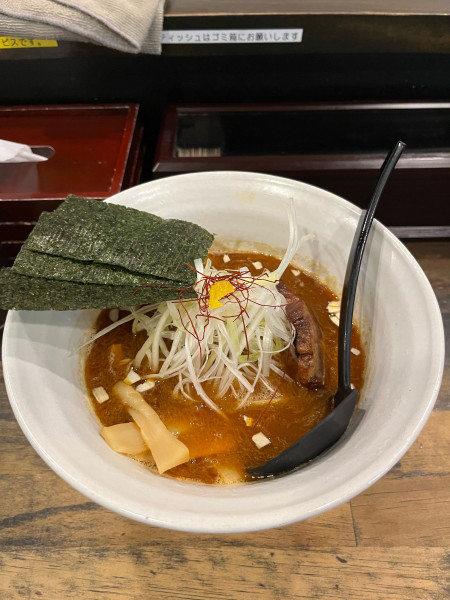 「辛味ラーメン中盛り」@麺屋 奨 TASUKU 中央林間店の写真