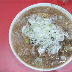 背脂中華そば特大1100円＋ネギ100円