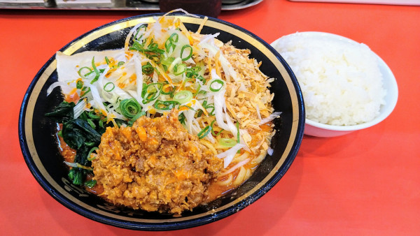 「【限定】冷やし担々麺＋ライス(サービス)」@家系ラーメン大輝家 日吉店の写真