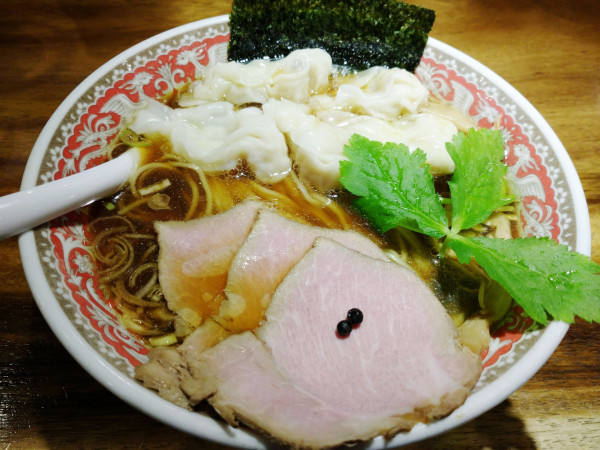 「海老ワンタン中華そば（1,330円）」@純水煮干し中華そば 幻庵の写真