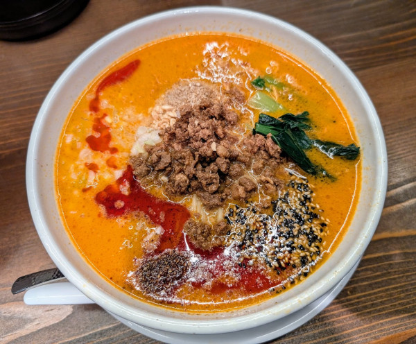 「担々麺【普辛】1300円」@SHIBIRE NOODLES 蝋燭屋 大宮西口店の写真