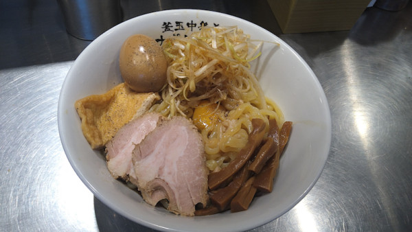 「リッチ釜玉中華そば」@釜玉中華そば ナポレオン軒 府中店の写真