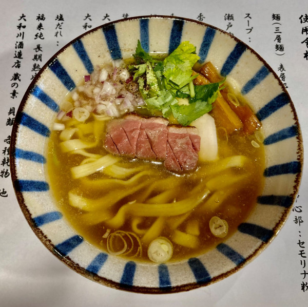 「鴨と伊吹（塩）1200円」@中華そば 鴨福の写真