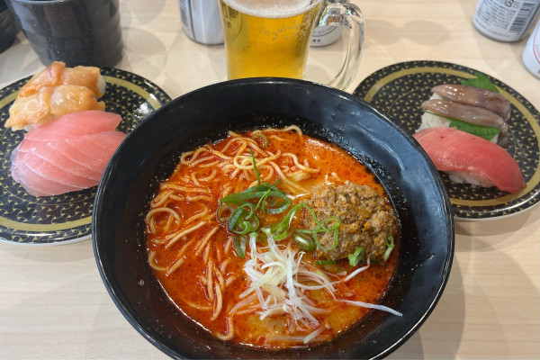 「濃厚冷やし担々麺 花椒付き」@はま寿司 川口前川店の写真