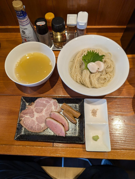 「［夏季限定昼夜各10食］帆立の昆布水つけ麺」@麺屋 真心の写真