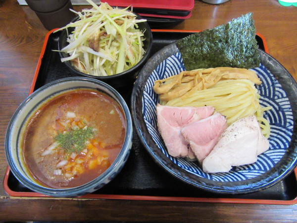 「限定海老つけ麺（１１００円）＋気まぐれ丼３００円」@麺匠 ことぶきの写真