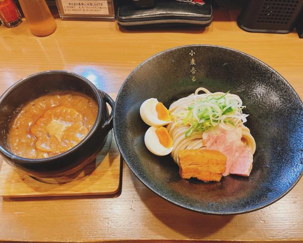 「焼きあご濃厚つけ麺+味玉」@小麦と焼きあご すぐれの写真
