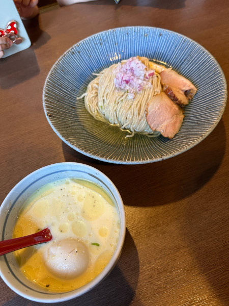 「冷やしトリュフとうもろこしつけそば」@麺処 青野の写真