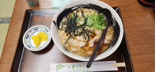 「元祖鳥中華」@手打ち 水車生そばの写真