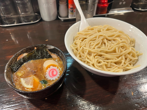 「特製つけ麺　特盛」@麺座でんの写真