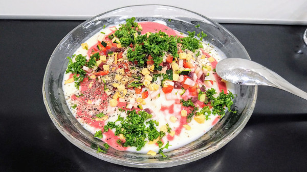 「【限定】PINKビシソワーズ」@自家製麺SHINの写真