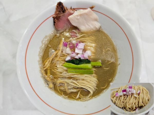 「濃厚煮干しラーメン+あえ玉」@まる藤ラーメン 藤枝駅前店の写真