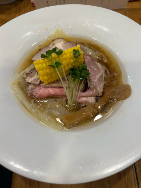 「冷やしラーメン　貝柱替え玉半分」@ろく月の写真