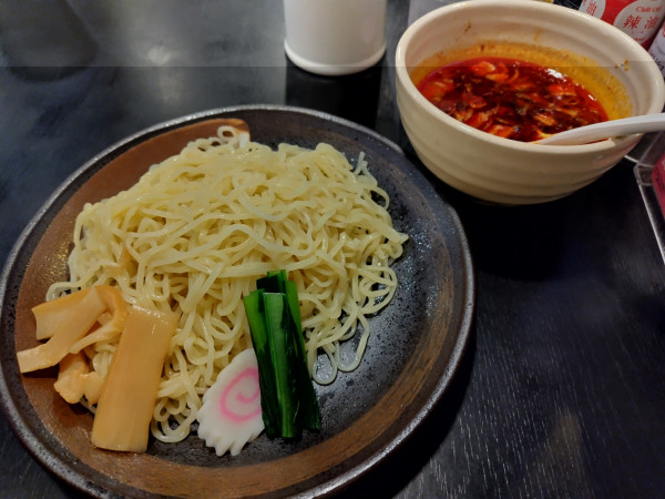 「【限定】激辛マーラーつけめん」@幸楽苑 塩尻広丘店の写真