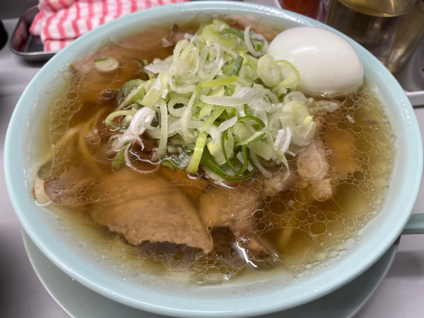 「中華そば　ネギ　ゆで卵」@中野 邦ちゃんラーメンの写真