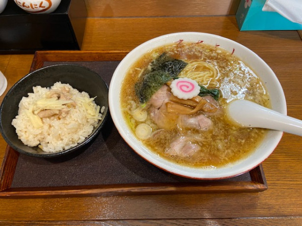 「政好セット（中華そば＋ミニ生姜めし）」@中華そば政好の写真