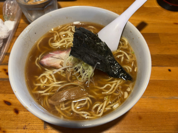 「中華そば(魚介系)」@中華そば おかめの写真