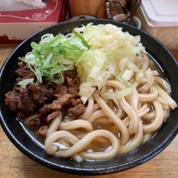 馬肉かけうどん 大盛り 850円