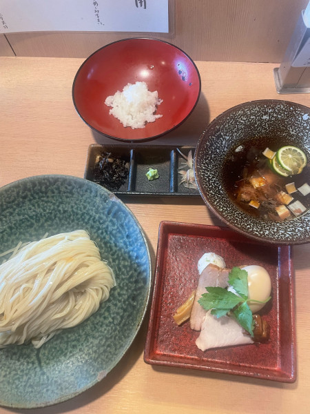 「限定　酢橘と鰹の冷やし醤油　昆布水つけ麺」@支那蕎麦屋 藤花の写真