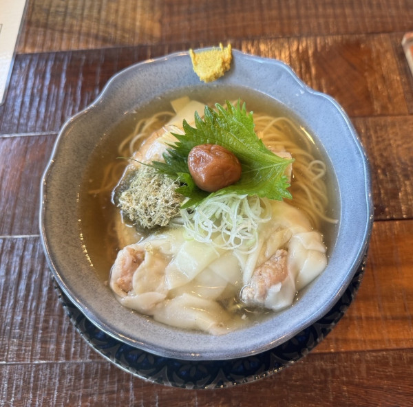 「梅塩だし中華」@古民家ヌードゥル黒揚羽森住の写真