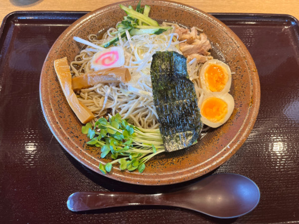 「甘酢だれかけ冷やしそば（大盛）」@十割そば会 いわき小名浜店の写真