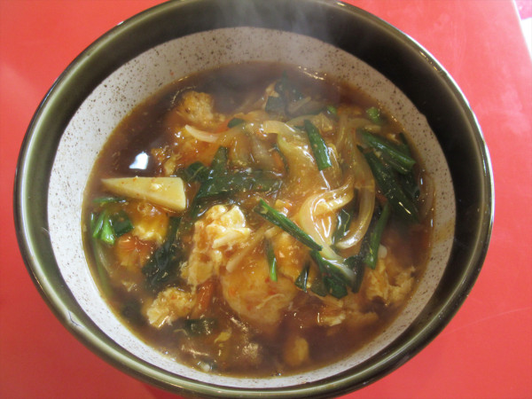 「激辛玉子ラーメン（800円）」@満州楼の写真