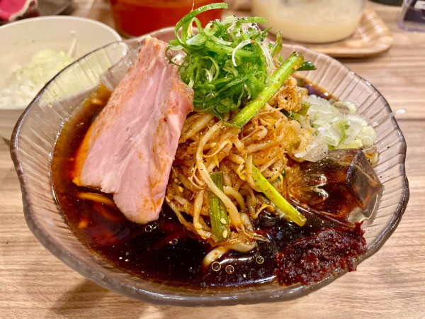 「サッポロ赤星→ スタミナ冷やしラーメン＋洗い飯」@くじら食堂 nonowa東小金井店の写真