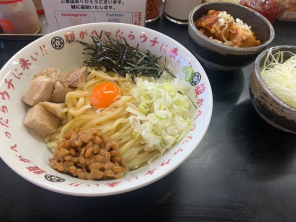 「冷やし納豆ませそば」@山勝角ふじ 南流山店の写真