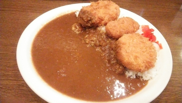 「ランチ 3種類のコロッケカレー 760円」@神戸浪漫の写真