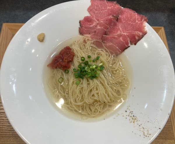 「【限定】クリアラーメン（冷し梅）980円」@麺屋ちさとの写真