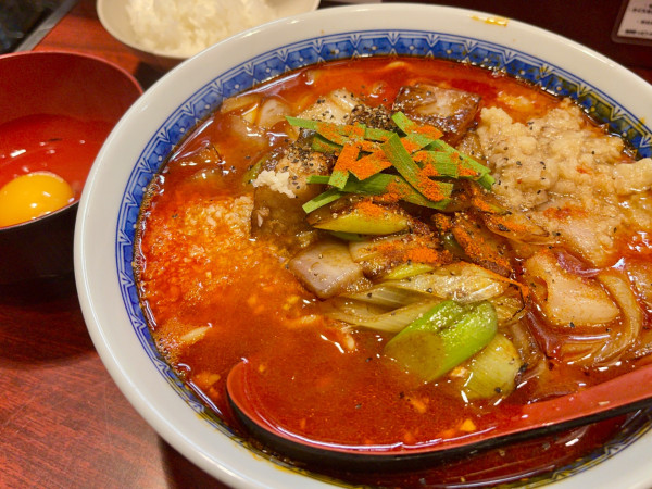 「辛スタミナ中華セット」@中華そば たた味の写真