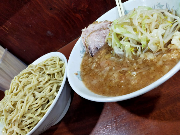 「ポン酢・つけ麺・大600（にんにく少）」@D麺の写真