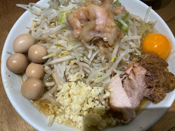 「ラーメン生たまごうずら」@MEN YARD FIGHTの写真